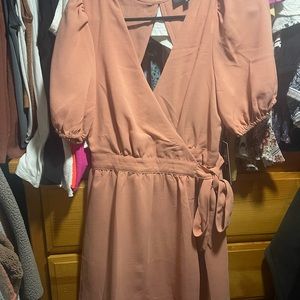 Lulus wrap midi dress